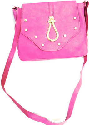 

DELMA Girls Casual, Formal Pink Leatherette Sling Bag