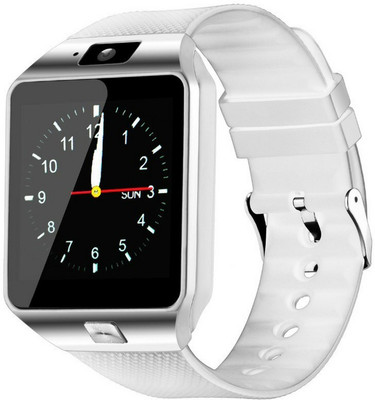 

Mstick Wearable Smart Watch Phone DZ09 1.56 inch Touch Screen Bluetooth 3.0 Sync Call/SMS/Phonebook Sleep Tracker Sports for iOS/Android Smartphone Yellow Smartwatch(White, Silver Strap Reguler), Silver;white