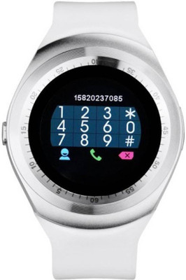 

mobicell Smart Watch Y1 pink Smartwatch(White Strap Regular)