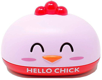 

MK Hello Chick Soap Dispenser Dish Case Sponge Holder Container Waterfall Drain Soap Dish Box for Bathroom Travel Carry Case(Multicolor)