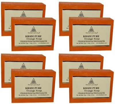 

Khadi pure gramodyog ORANGE SOAP - 125 g (SET OF 4)(1000 g, Pack of 8)