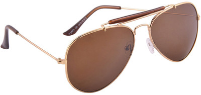

AyushE Aviator Sunglasses(Orange)