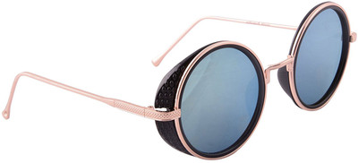 

AyushE Round Sunglasses(Brown)