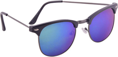 

AyushE Clubmaster Sunglasses(Violet, Orange)