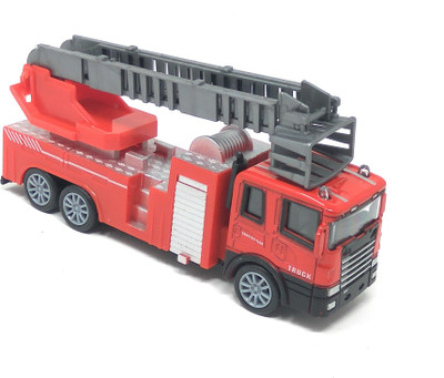 

Akrobo Friction Diecast Die Cast Truck Model With Light & Music(FIRE TRUCK 2)(Multicolor)