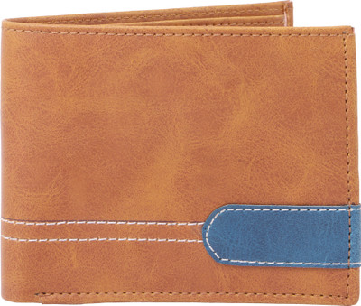 

fledge Men Tan Genuine Leather Wallet(3 Card Slots)