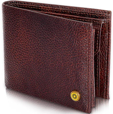 

POLLSTAR Men Brown Genuine Leather Wallet(7 Card Slots)