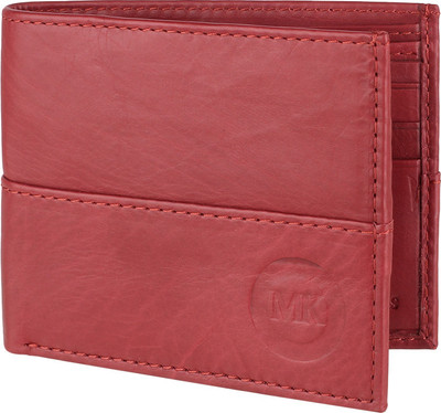 

Martin Kors Men Red Genuine Leather Wallet(6 Card Slots)