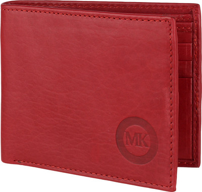 

Martin Kors Men Red Genuine Leather Wallet(6 Card Slots)