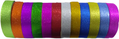 

Kala Decorators 12 Pieces Plain Adhesive Glitter Tape Rolls For Art & Craft,Decoration,School Projects,Festivals,Cutlery Packing,Office
