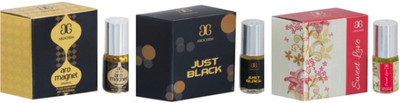 

Arochem Aro Magnet, Sweet Love, Just Black PACK of 3, 2ml … Floral Attar(Floral)
