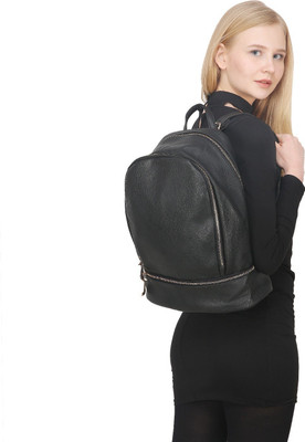 

Fiona Trends Zipper 4 L Backpack(Black)