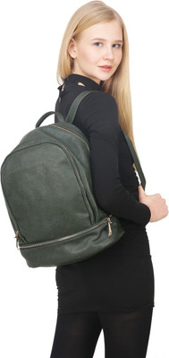 

Fiona Trends Zipper 4 L Backpack(Green)
