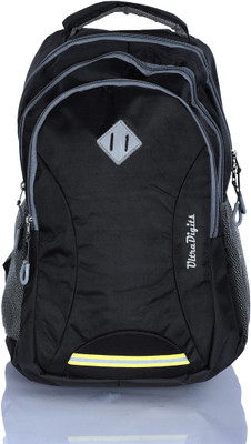 

ULTRA DIGITS AB-1 Waterproof School Bag(Black, Grey, 15 L)