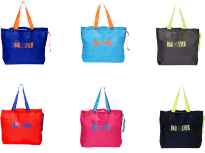

Bagforever Multi Utility Shopping Bag(Pack of 6) Waterproof Multipurpose Bag(Multicolor, 25 L)