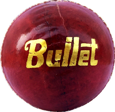 

NAS bullet Cricket Leather Ball(Pack of 1, Maroon)