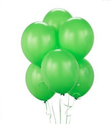 

Theme My Party Solid Pack of 50 Mettalic Latex Balloon - Light Green - Size 9 Inch Balloon(Green, Pack of 50)
