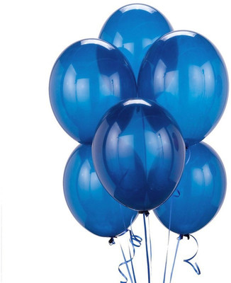

Theme My Party Solid Pack of 50 Mettalic Latex Balloon - Blue - Size 9 Inch Balloon(Blue, Pack of 50)
