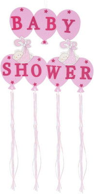 

Smartcraft Baby Shower Banner with Frills - Pink Banner(2 ft, Pack of 1)