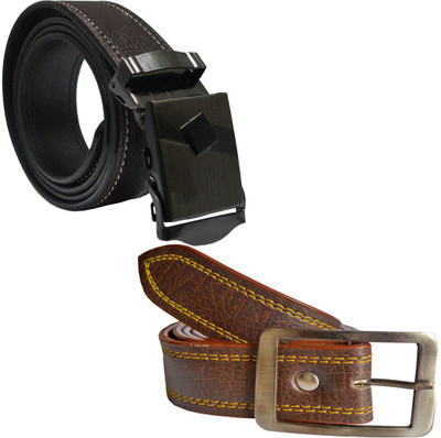 

LOOPA Men Formal Brown Synthetic Belt