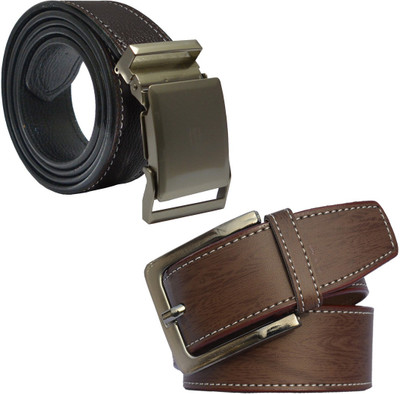 

LOOPA Men Formal Brown Synthetic Belt