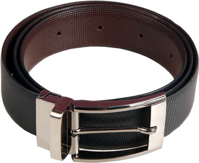 

Tamanna Men Formal Black, Brown Genuine Leather Reversible Belt