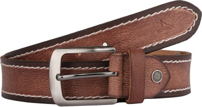 

K London Men Casual Brown Genuine Leather Belt