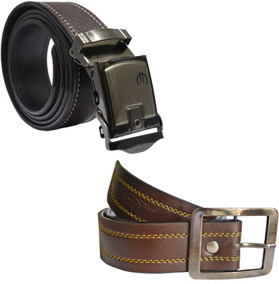 

LOOPA Men Formal Brown Synthetic Belt