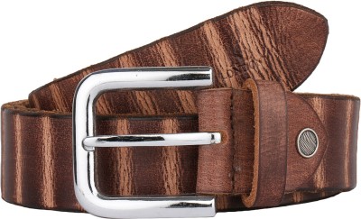 

K London Men Casual Brown Genuine Leather Belt