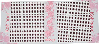 

Kohinoor Maroon Round Bindi For Women Size-9 Women Maroon Bindis(Stick On)