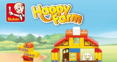 

Sluban Happy Farm Building Block Toys | LEGO Compatible | Educational Gift Toy Set For Kids| M38-B6003 (47 Pcs)(Multicolor)