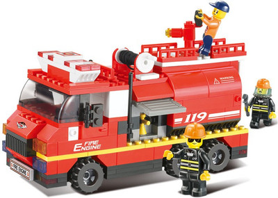

Sluban Fire Engine Building Block Toys For Kids | LEGO Compatible | Educational Gift Toy Set | M38-B0220 (281 Pcs)(Multicolor)