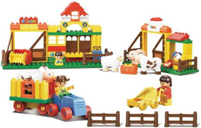 

Sluban Happy Farm Building Block Toys | LEGO Compatible | Educational Gift Toy Set For Kids | M38-B6006 (85 Pcs)(Multicolor)