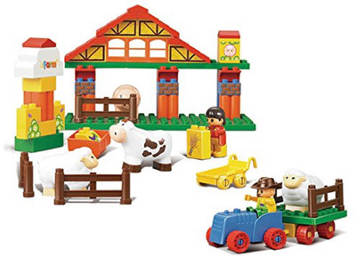 

Sluban Happy Farm Building Block Toys | LEGO Compatible | Educational Gift Toy Set For Kids | M38-B6005 (55 Pcs)(Multicolor)