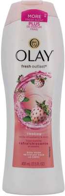 

Olay Fresh Outlast Cooling Body Wash, White Strawberry & Mint - 400ml(400 ml)