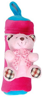 

Guru Kripa Baby Products Baby Products Soft & Cute Smiley Fancy Velvet Fabric Baby Milk Feeding & Nursing Bottle Cover Teddy shape Feeder Easy Zip Closure Pack Of 1 Pcs. (, Pink)(Pink