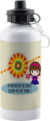 

LOF Exculsive Rakshabandhan Special Gift For Brothers ( My Brother Has The Coolest Sister ) Sipper 600 ml 600 ml Sipper(Pack of 1, Multicolor)