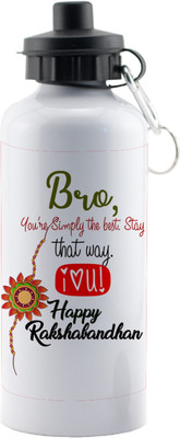 

LOF Exculsive Rakshabandhan Special Gift For Brothers ( Bro Happy Raksha Bandhan ) Sipper 600 ml 600 ml Sipper(Pack of 1, Multicolor)