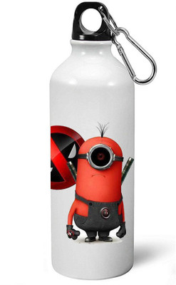 

MUGKIN A052- Minion despicable me Official printed (1 Bottle) ml- 600 ml Sipper(Pack of 1, White)