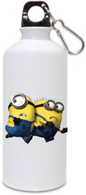 

MUGKIN A095 Minion despicable me Official printed (1 Bottle) ml- 600 ml Sipper(Pack of 1, White)
