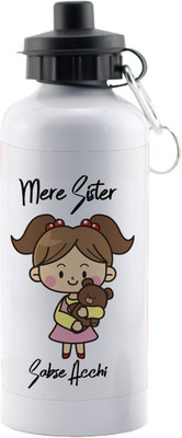 

LOF Exculsive Rakshabandhan Special Gift For Sisters ( Meri Sister Sabse Achi ) Sipper 600 ml 600 ml Sipper(Pack of 1, Multicolor)