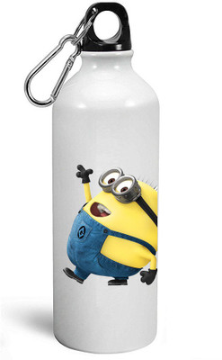MUGKIN A86- Minion despicable me Official printed Bottle ml- 750 ml Sipper(Pack of 1, White)