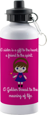 

LOF Exculsive Rakshabandhan Special Gift For Sisters ( A Sister is A Gift To Heart ) Sipper 600 ml 600 ml Sipper(Pack of 1, Multicolor)
