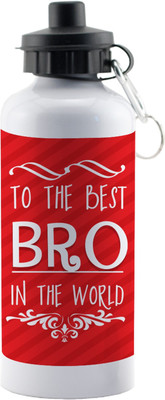 

LOF Exculsive Rakshabandhan Special Gift For Brothers ( To The Best Bro In The World ) Sipper 600 ml 600 ml Sipper(Pack of 1, Multicolor)