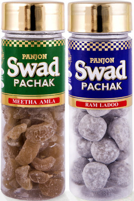

Swad Pachak Meetha Sweet Amla Candy, Ram Imli Ladoo Candy Mouth Freshener(Pack of 2)