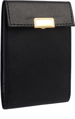 

OKASTA Professional leatherite Black colour with button closure ATM / ID / DEBIT / CREDIT / VISITNG / CASH 8 Card Holder(Set of 1, Black)