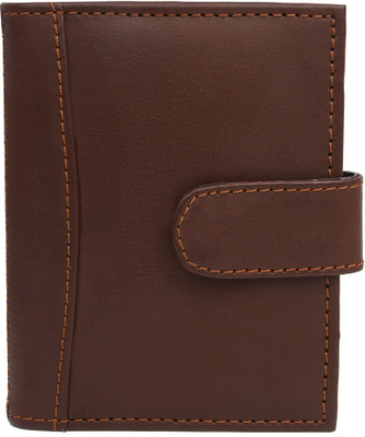 

Billionbag Professional leatherite Brown colour with button closure ATM / ID / DEBIT / CREDIT / VISITNG / CASH 15 Card Holder(Set of 1, Brown)