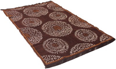 KUBER INDUSTRIES Brown Velvet Carpet(5 ft,  X 7 ft, Rectangle)