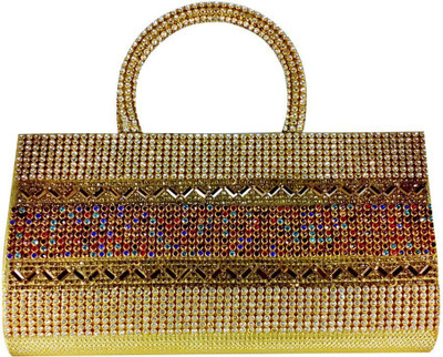 

opazo Casual, Formal, Sports, Party Gold, Multicolor Clutch