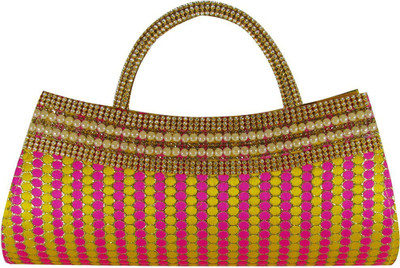 

opazo Party, Formal Pink, Yellow, Gold Clutch, Gold;pink;yellow